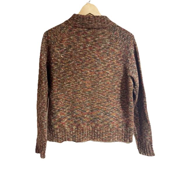 Pendleton Women Medium 100 Shetland Wool Multicolor Full Zip Cardigan - Picture 5 of 7